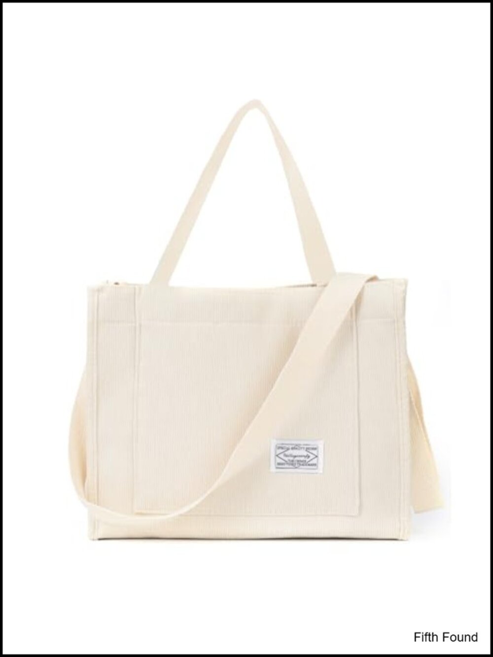 Corduroy Tote Bag for Women Crossbody Shoulder Handbag Travel Purse